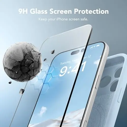 SuydanBox Magnetic for iPhone 17 Pro Case, Compatible with MagSafe, [Full Camera Protection][Screen Protector] Silicone Shockproof Protective Phone Case for iPhone 17 Pro 6.3