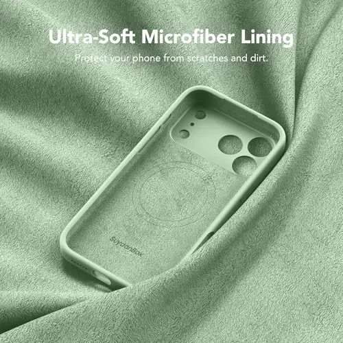 SuydanBox Magnetic for iPhone 17 Pro Case, Compatible with MagSafe, [Full Camera Protection][Screen Protector] Silicone Shockproof Protective Phone Case for iPhone 17 Pro 6.3