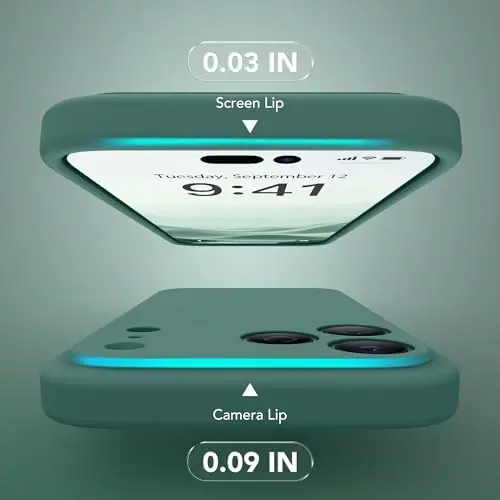 SuydanBox Magnetic for iPhone 17 Pro Case, Compatible with MagSafe, [Full Camera Protection][Screen Protector] Silicone Shockproof Protective Phone Case for iPhone 17 Pro 6.3