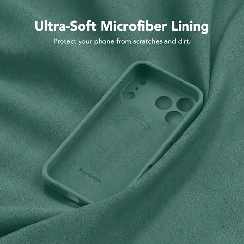 SuydanBox Magnetic for iPhone 17 Pro Case, Compatible with MagSafe, [Full Camera Protection][Screen Protector] Silicone Shockproof Protective Phone Case for iPhone 17 Pro 6.3