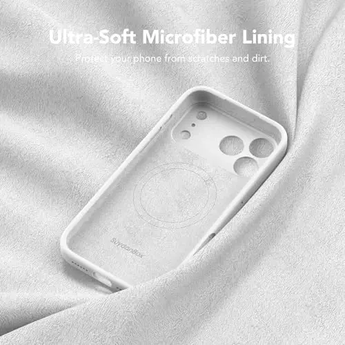 SuydanBox Magnetic for iPhone 17 Pro Case, Compatible with MagSafe, [Full Camera Protection][Screen Protector] Silicone Shockproof Protective Phone Case for iPhone 17 Pro 6.3