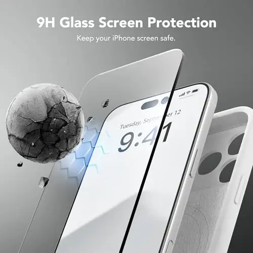 SuydanBox Magnetic for iPhone 17 Pro Case, Compatible with MagSafe, [Full Camera Protection][Screen Protector] Silicone Shockproof Protective Phone Case for iPhone 17 Pro 6.3