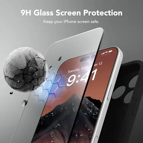 SuydanBox Magnetic for iPhone 17 Pro Max Case, Compatible with MagSafe, [Full Camera Protection][Screen Protector] Silicone Shockproof Protective Phone Case for iPhone 17 Pro Max 6.9