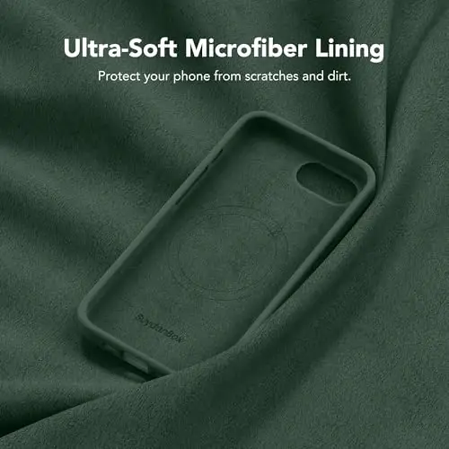 SuydanBox Magnetic for iPhone 17e/iPhone 16e Case, Compatible with MagSafe, [Soft Anti-Scratch Microfiber Lining] Slim Silicone Shockproof Protective Phone Case for iPhone 17e/16e 6.1