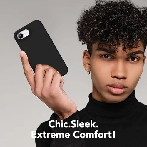 SuydanBox Magnetic for iPhone 17e/iPhone 16e Case, Compatible with MagSafe, [Soft Anti-Scratch Microfiber Lining] Slim Silicone Shockproof Protective Phone Case for iPhone 17e/16e 6.1