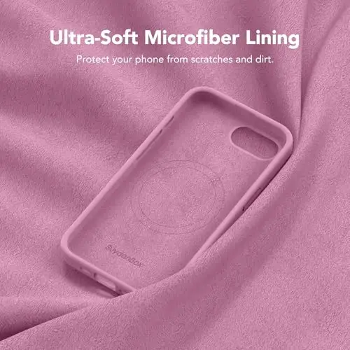 SuydanBox Magnetic for iPhone 17e/iPhone 16e Case, Compatible with MagSafe, [Soft Anti-Scratch Microfiber Lining] Slim Silicone Shockproof Protective Phone Case for iPhone 17e/16e 6.1
