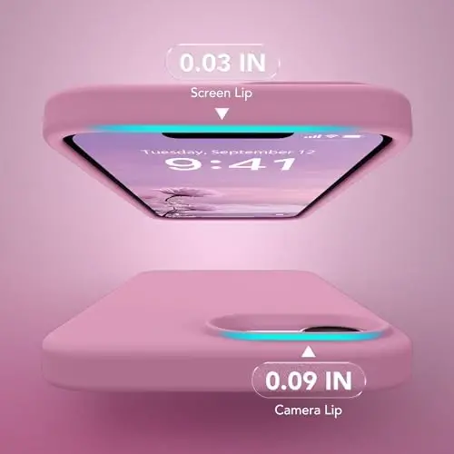 SuydanBox Magnetic for iPhone 17e/iPhone 16e Case, Compatible with MagSafe, [Soft Anti-Scratch Microfiber Lining] Slim Silicone Shockproof Protective Phone Case for iPhone 17e/16e 6.1