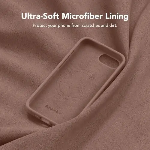 SuydanBox Magnetic for iPhone 17e/iPhone 16e Case, Compatible with MagSafe, [Soft Anti-Scratch Microfiber Lining] Slim Silicone Shockproof Protective Phone Case for iPhone 17e/16e 6.1