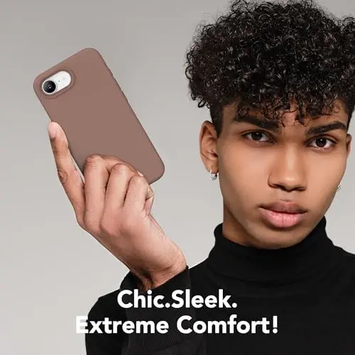 SuydanBox Magnetic for iPhone 17e/iPhone 16e Case, Compatible with MagSafe, [Soft Anti-Scratch Microfiber Lining] Slim Silicone Shockproof Protective Phone Case for iPhone 17e/16e 6.1