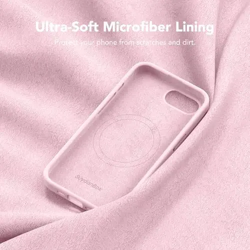 SuydanBox Magnetic for iPhone 17e/iPhone 16e Case, Compatible with MagSafe, [Soft Anti-Scratch Microfiber Lining] Slim Silicone Shockproof Protective Phone Case for iPhone 17e/16e 6.1