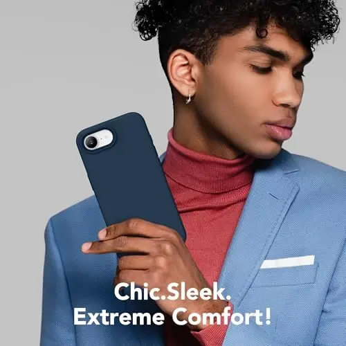 SuydanBox Magnetic for iPhone 17e/iPhone 16e Case, Compatible with MagSafe, [Soft Anti-Scratch Microfiber Lining] Slim Silicone Shockproof Protective Phone Case for iPhone 17e/16e 6.1