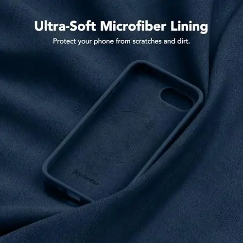 SuydanBox Magnetic for iPhone 17e/iPhone 16e Case, Compatible with MagSafe, [Soft Anti-Scratch Microfiber Lining] Slim Silicone Shockproof Protective Phone Case for iPhone 17e/16e 6.1