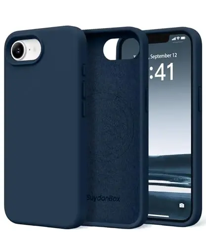 SuydanBox Magnetic for iPhone 17e/iPhone 16e Case, Compatible with MagSafe, [Soft Anti-Scratch Microfiber Lining] Slim Silicone Shockproof Protective Phone Case for iPhone 17e/16e 6.1