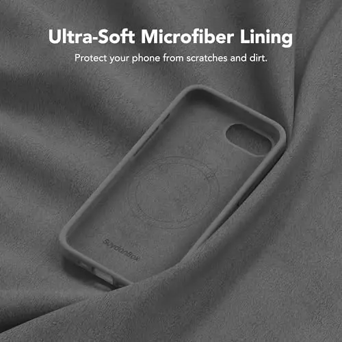SuydanBox Magnetic for iPhone 17e/iPhone 16e Case, Compatible with MagSafe, [Soft Anti-Scratch Microfiber Lining] Slim Silicone Shockproof Protective Phone Case for iPhone 17e/16e 6.1