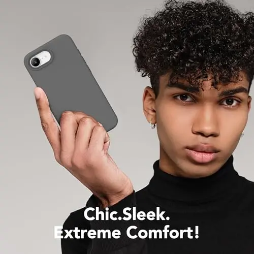 SuydanBox Magnetic for iPhone 17e/iPhone 16e Case, Compatible with MagSafe, [Soft Anti-Scratch Microfiber Lining] Slim Silicone Shockproof Protective Phone Case for iPhone 17e/16e 6.1