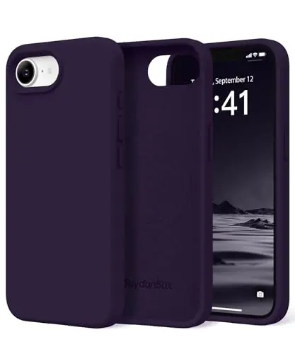 SuydanBox Magnetic for iPhone 17e/iPhone 16e Case, Compatible with MagSafe, [Soft Anti-Scratch Microfiber Lining] Slim Silicone Shockproof Protective Phone Case for iPhone 17e/16e 6.1
