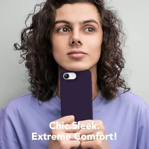 SuydanBox Magnetic for iPhone 17e/iPhone 16e Case, Compatible with MagSafe, [Soft Anti-Scratch Microfiber Lining] Slim Silicone Shockproof Protective Phone Case for iPhone 17e/16e 6.1