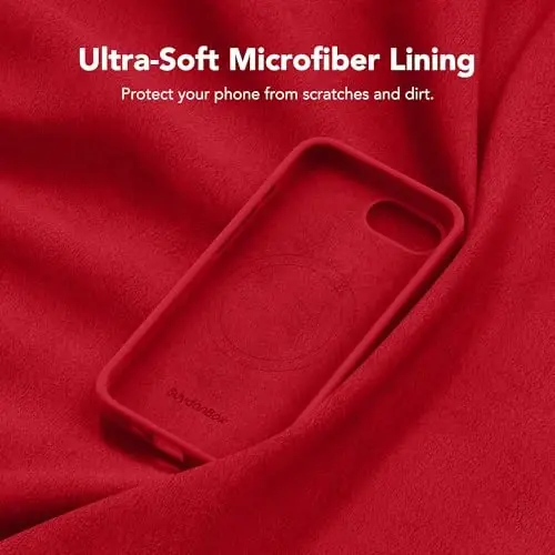 SuydanBox Magnetic for iPhone 17e/iPhone 16e Case, Compatible with MagSafe, [Soft Anti-Scratch Microfiber Lining] Slim Silicone Shockproof Protective Phone Case for iPhone 17e/16e 6.1