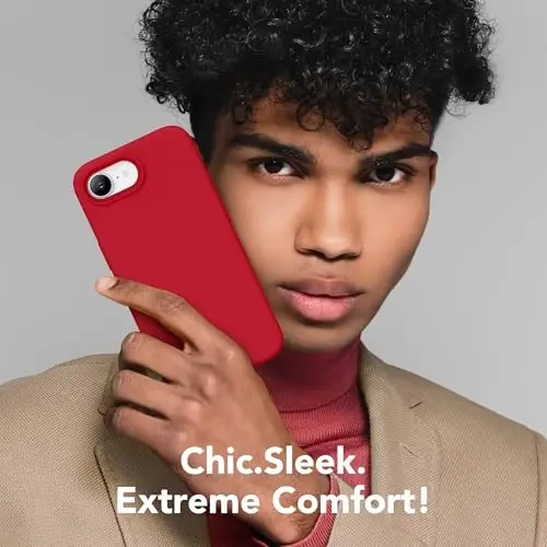 SuydanBox Magnetic for iPhone 17e/iPhone 16e Case, Compatible with MagSafe, [Soft Anti-Scratch Microfiber Lining] Slim Silicone Shockproof Protective Phone Case for iPhone 17e/16e 6.1