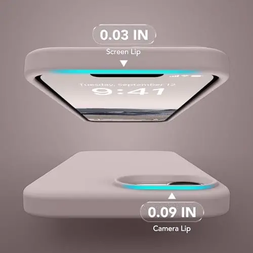 SuydanBox Magnetic for iPhone 17e/iPhone 16e Case, Compatible with MagSafe, [Soft Anti-Scratch Microfiber Lining] Slim Silicone Shockproof Protective Phone Case for iPhone 17e/16e 6.1