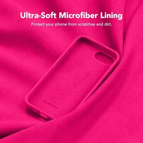 SuydanBox Magnetic for iPhone 17e/iPhone 16e Case, Compatible with MagSafe, [Soft Anti-Scratch Microfiber Lining] Slim Silicone Shockproof Protective Phone Case for iPhone 17e/16e 6.1
