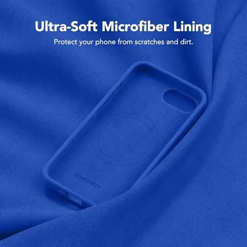 SuydanBox Magnetic for iPhone 17e/iPhone 16e Case, Compatible with MagSafe, [Soft Anti-Scratch Microfiber Lining] Slim Silicone Shockproof Protective Phone Case for iPhone 17e/16e 6.1