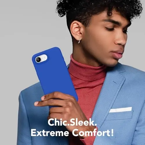 SuydanBox Magnetic for iPhone 17e/iPhone 16e Case, Compatible with MagSafe, [Soft Anti-Scratch Microfiber Lining] Slim Silicone Shockproof Protective Phone Case for iPhone 17e/16e 6.1