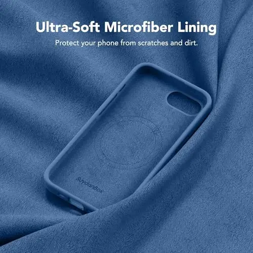 SuydanBox Magnetic for iPhone 17e/iPhone 16e Case, Compatible with MagSafe, [Soft Anti-Scratch Microfiber Lining] Slim Silicone Shockproof Protective Phone Case for iPhone 17e/16e 6.1