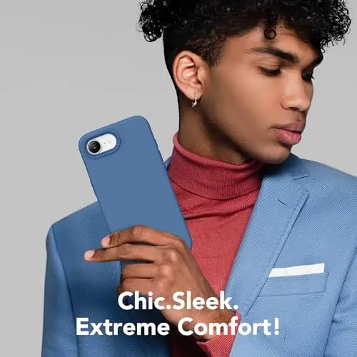 SuydanBox Magnetic for iPhone 17e/iPhone 16e Case, Compatible with MagSafe, [Soft Anti-Scratch Microfiber Lining] Slim Silicone Shockproof Protective Phone Case for iPhone 17e/16e 6.1