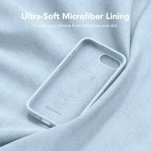 SuydanBox Magnetic for iPhone 17e/iPhone 16e Case, Compatible with MagSafe, [Soft Anti-Scratch Microfiber Lining] Slim Silicone Shockproof Protective Phone Case for iPhone 17e/16e 6.1