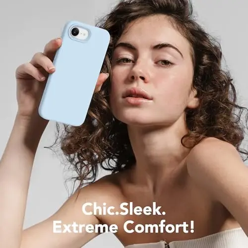 SuydanBox Magnetic for iPhone 17e/iPhone 16e Case, Compatible with MagSafe, [Soft Anti-Scratch Microfiber Lining] Slim Silicone Shockproof Protective Phone Case for iPhone 17e/16e 6.1