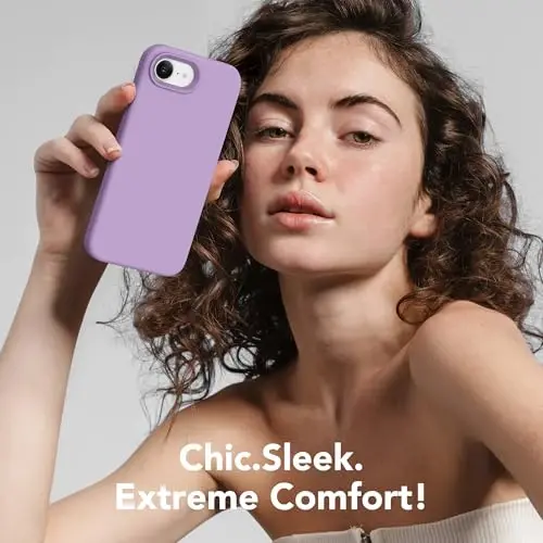 SuydanBox Magnetic for iPhone 17e/iPhone 16e Case, Compatible with MagSafe, [Soft Anti-Scratch Microfiber Lining] Slim Silicone Shockproof Protective Phone Case for iPhone 17e/16e 6.1