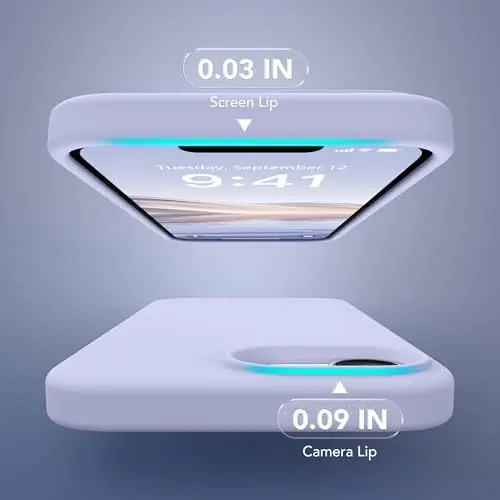 SuydanBox Magnetic for iPhone 17e/iPhone 16e Case, Compatible with MagSafe, [Soft Anti-Scratch Microfiber Lining] Slim Silicone Shockproof Protective Phone Case for iPhone 17e/16e 6.1