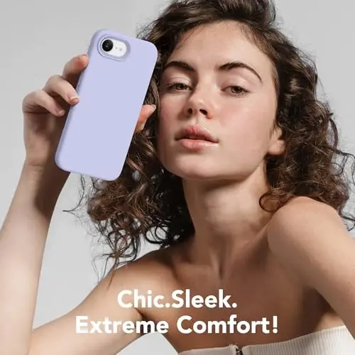 SuydanBox Magnetic for iPhone 17e/iPhone 16e Case, Compatible with MagSafe, [Soft Anti-Scratch Microfiber Lining] Slim Silicone Shockproof Protective Phone Case for iPhone 17e/16e 6.1