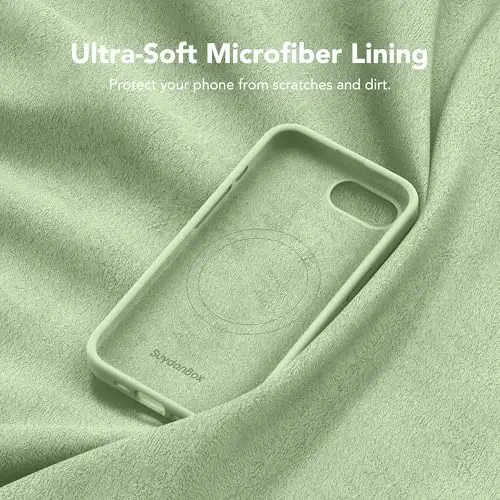 SuydanBox Magnetic for iPhone 17e/iPhone 16e Case, Compatible with MagSafe, [Soft Anti-Scratch Microfiber Lining] Slim Silicone Shockproof Protective Phone Case for iPhone 17e/16e 6.1