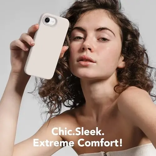 SuydanBox Magnetic for iPhone 17e/iPhone 16e Case, Compatible with MagSafe, [Soft Anti-Scratch Microfiber Lining] Slim Silicone Shockproof Protective Phone Case for iPhone 17e/16e 6.1