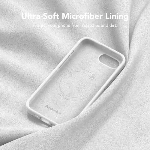 SuydanBox Magnetic for iPhone 17e/iPhone 16e Case, Compatible with MagSafe, [Soft Anti-Scratch Microfiber Lining] Slim Silicone Shockproof Protective Phone Case for iPhone 17e/16e 6.1