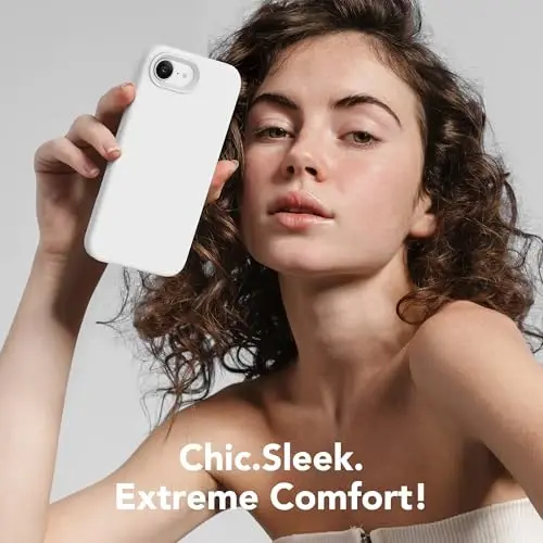 SuydanBox Magnetic for iPhone 17e/iPhone 16e Case, Compatible with MagSafe, [Soft Anti-Scratch Microfiber Lining] Slim Silicone Shockproof Protective Phone Case for iPhone 17e/16e 6.1