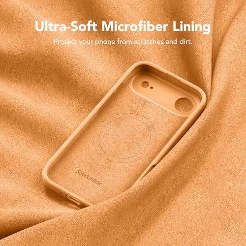 SuydanBox Magnetic for iPhone Air Case, Compatible with MagSafe, [Full Camera Protection][Screen Protector] Silicone Shockproof Protective Phone Case for iPhone 17 Air 6.5