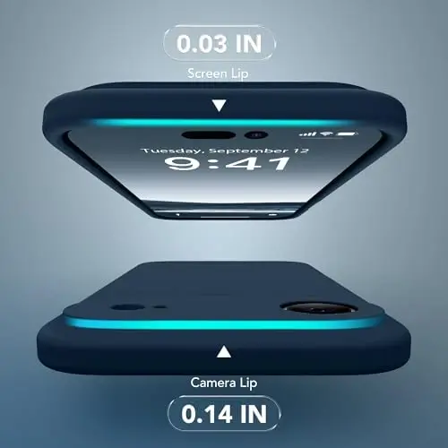 SuydanBox Magnetic for iPhone Air Case, Compatible with MagSafe, [Full Camera Protection][Screen Protector] Silicone Shockproof Protective Phone Case for iPhone 17 Air 6.5