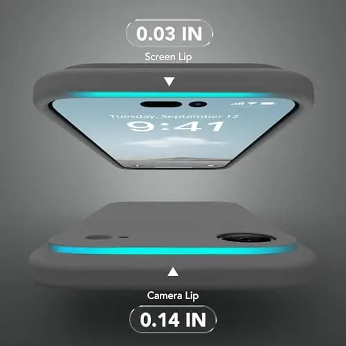 SuydanBox Magnetic for iPhone Air Case, Compatible with MagSafe, [Full Camera Protection][Screen Protector] Silicone Shockproof Protective Phone Case for iPhone 17 Air 6.5