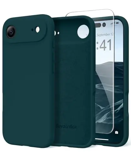 SuydanBox Magnetic for iPhone Air Case, Compatible with MagSafe, [Full Camera Protection][Screen Protector] Silicone Shockproof Protective Phone Case for iPhone 17 Air 6.5