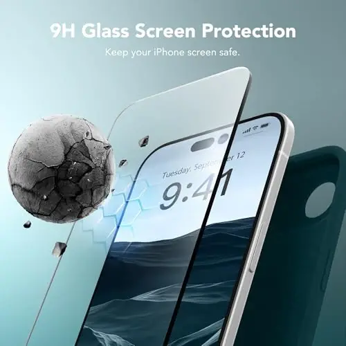 SuydanBox Magnetic for iPhone Air Case, Compatible with MagSafe, [Full Camera Protection][Screen Protector] Silicone Shockproof Protective Phone Case for iPhone 17 Air 6.5