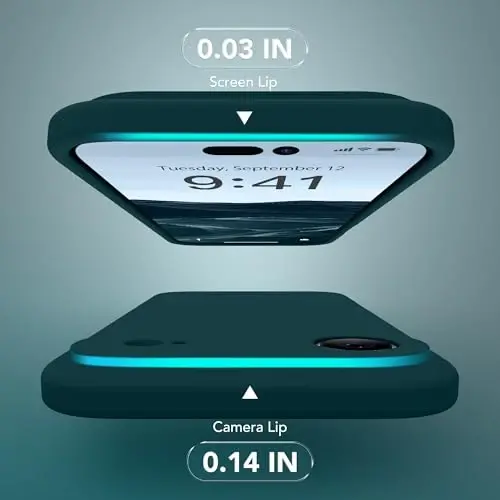 SuydanBox Magnetic for iPhone Air Case, Compatible with MagSafe, [Full Camera Protection][Screen Protector] Silicone Shockproof Protective Phone Case for iPhone 17 Air 6.5