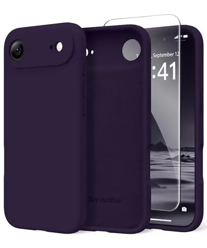 SuydanBox Magnetic for iPhone Air Case, Compatible with MagSafe, [Full Camera Protection][Screen Protector] Silicone Shockproof Protective Phone Case for iPhone 17 Air 6.5