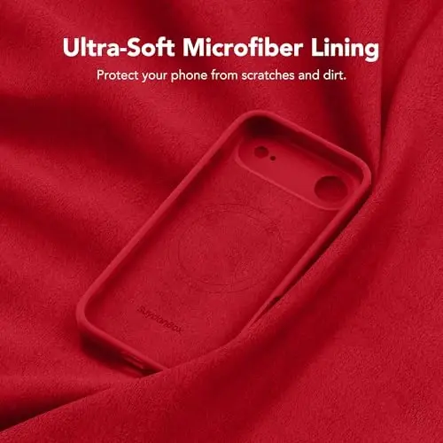 SuydanBox Magnetic for iPhone Air Case, Compatible with MagSafe, [Full Camera Protection][Screen Protector] Silicone Shockproof Protective Phone Case for iPhone 17 Air 6.5