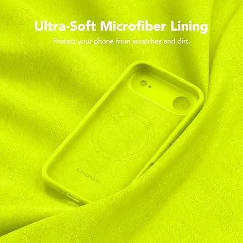 SuydanBox Magnetic for iPhone Air Case, Compatible with MagSafe, [Full Camera Protection][Screen Protector] Silicone Shockproof Protective Phone Case for iPhone 17 Air 6.5