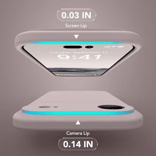 SuydanBox Magnetic for iPhone Air Case, Compatible with MagSafe, [Full Camera Protection][Screen Protector] Silicone Shockproof Protective Phone Case for iPhone 17 Air 6.5