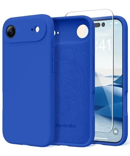 SuydanBox Magnetic for iPhone Air Case, Compatible with MagSafe, [Full Camera Protection][Screen Protector] Silicone Shockproof Protective Phone Case for iPhone 17 Air 6.5