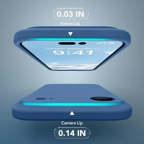 SuydanBox Magnetic for iPhone Air Case, Compatible with MagSafe, [Full Camera Protection][Screen Protector] Silicone Shockproof Protective Phone Case for iPhone 17 Air 6.5